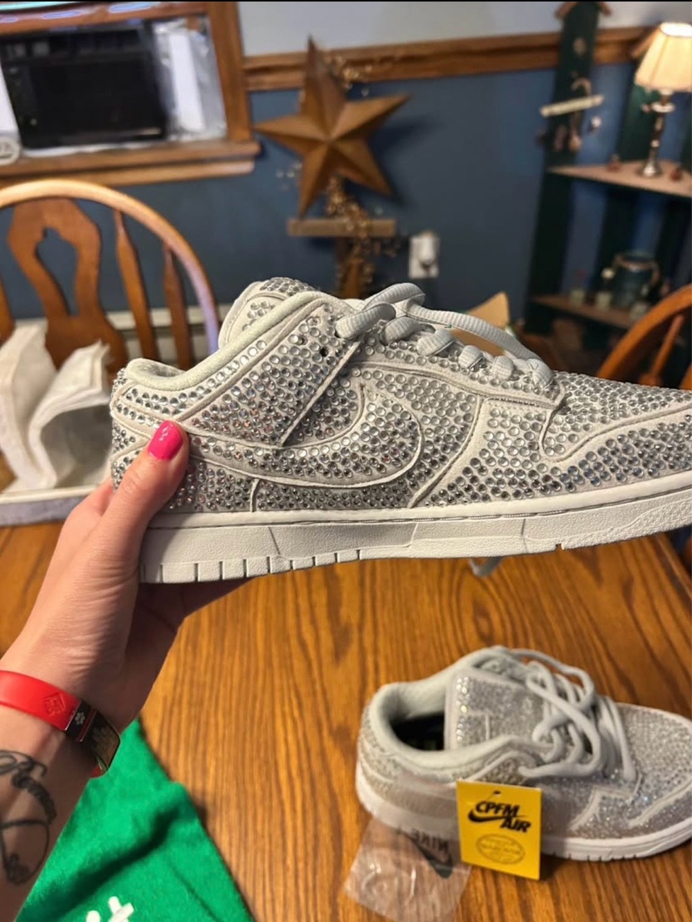 Women’s Nike CPFM/AIR Swarovski dunks